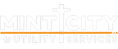white mint city utility services logo