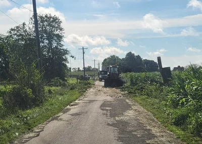 FEMA Disaster Relief Mint City Utility Services Crew Cleaning Up Storm Damage